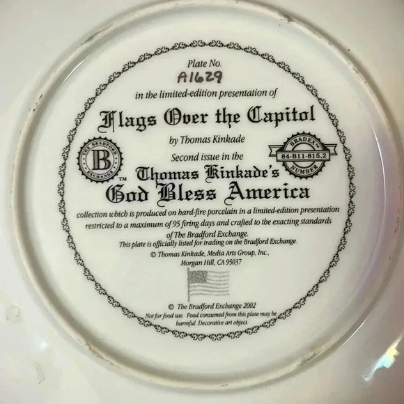 Flags over the Capitol by Thomas Kincaid 2002 - Picture 2 of 3